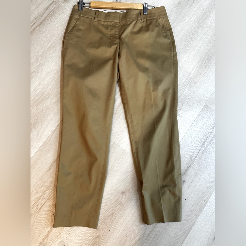 J. Crew Women’s Café Capri Cotton Cropped Khaki Pants Size 6